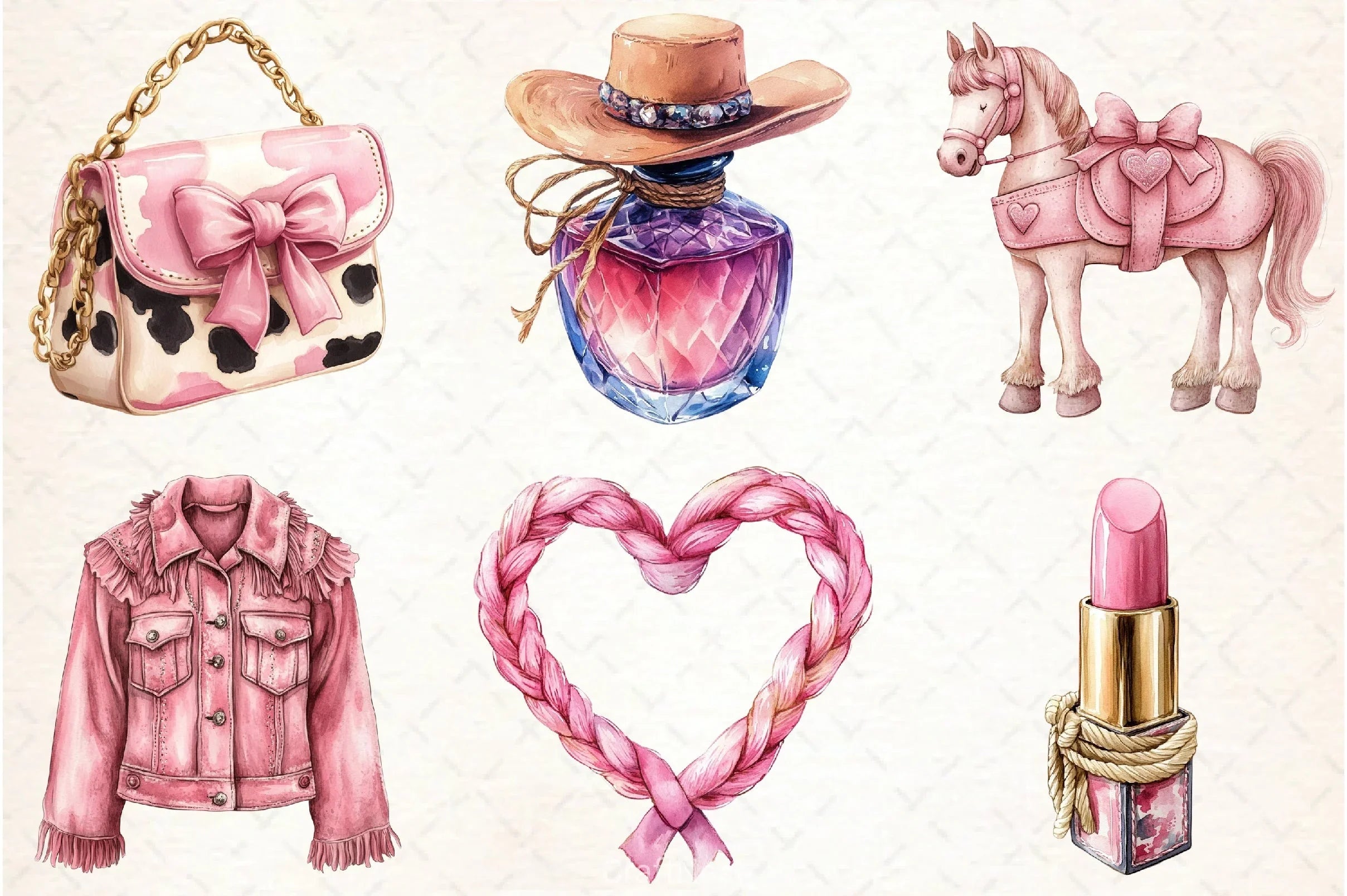 Cowgirl Party Clipart Bundle - CraftNest - Digital Crafting and Art