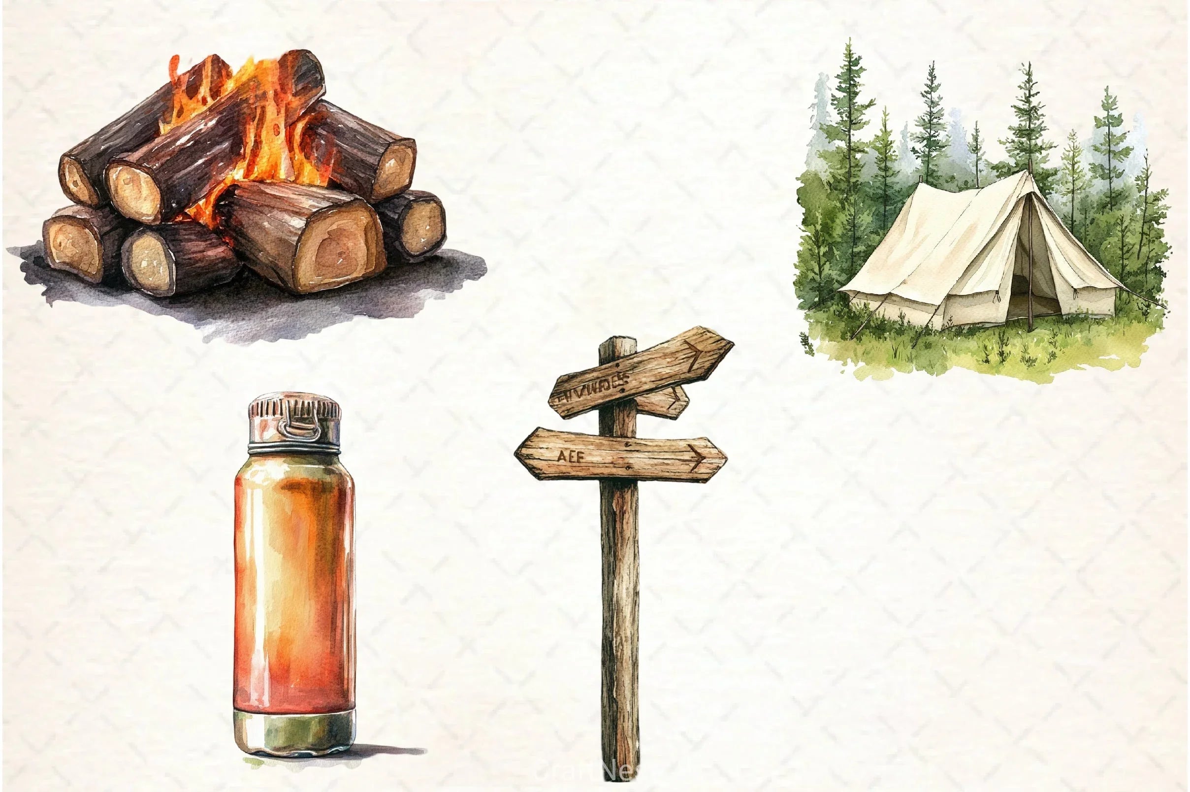Camping Clipart Bundle 5 - CraftNest - Digital Crafting and Art