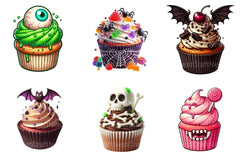 Spooky Sweet Halloween Cupcakes Clipart Bundle - CraftNest - Digital Crafting and Art