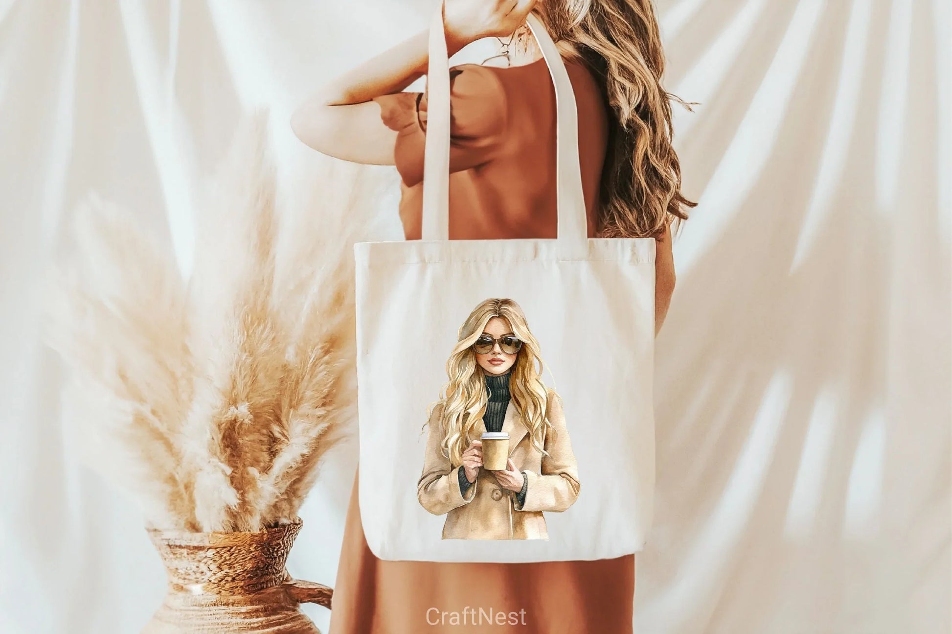 Autumn Coffee Girl Clipart Bundle - CraftNest - Digital Crafting and Art