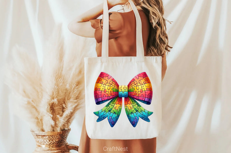 Autism Awareness Bow Clipart Bundle - CraftNest - Digital Crafting and Art