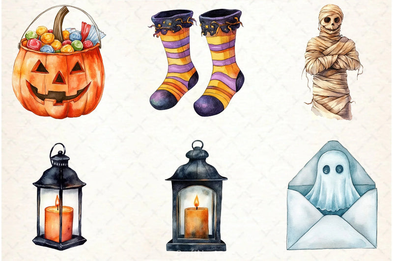 Vintage Halloween Clipart Bundle 16 - CraftNest - Digital Crafting and Art