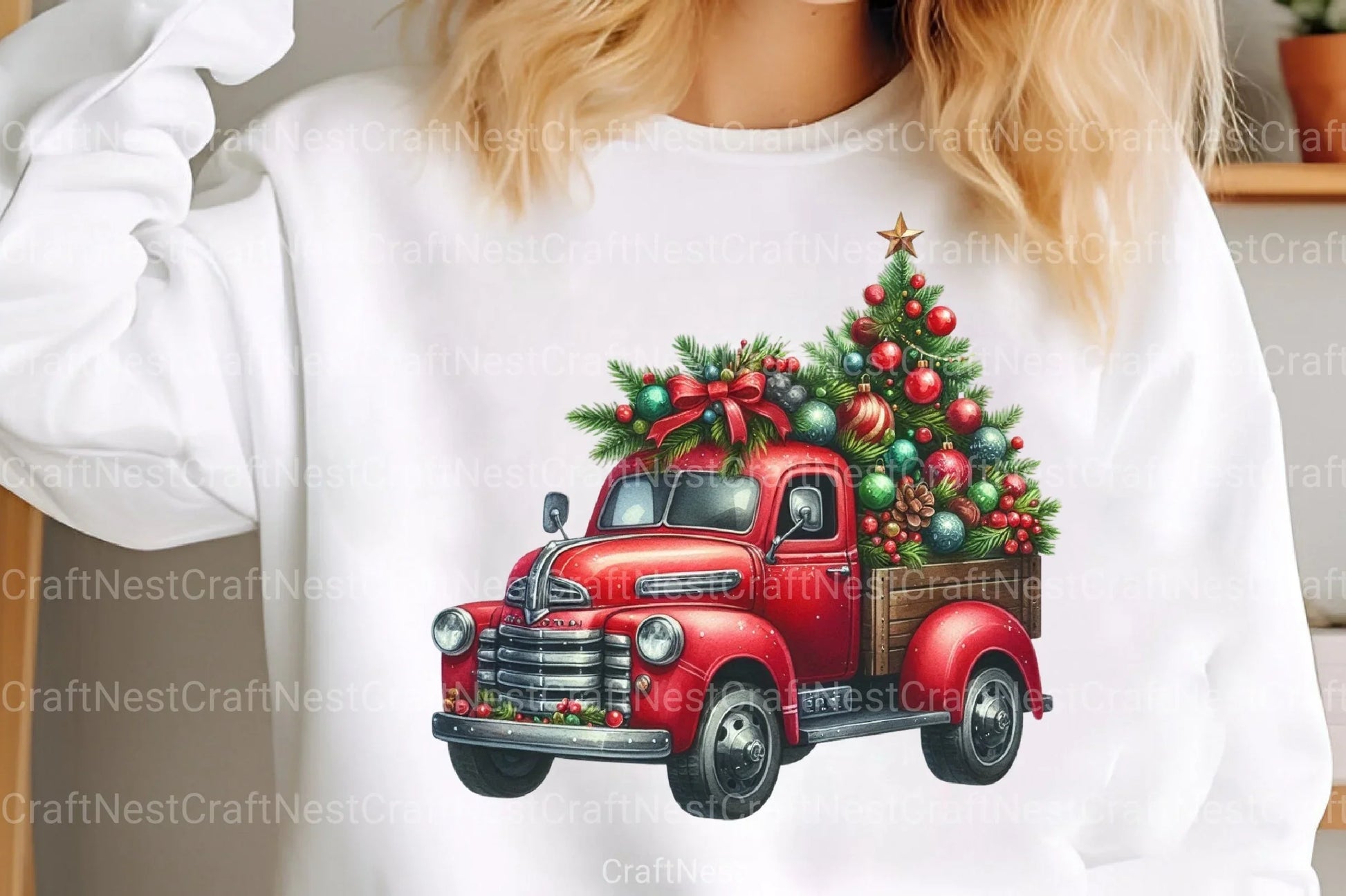 Christmas Truck Holiday Illustrations - CraftNest - Digital Crafting and Art