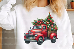 Christmas Truck Holiday Illustrations - CraftNest - Digital Crafting and Art