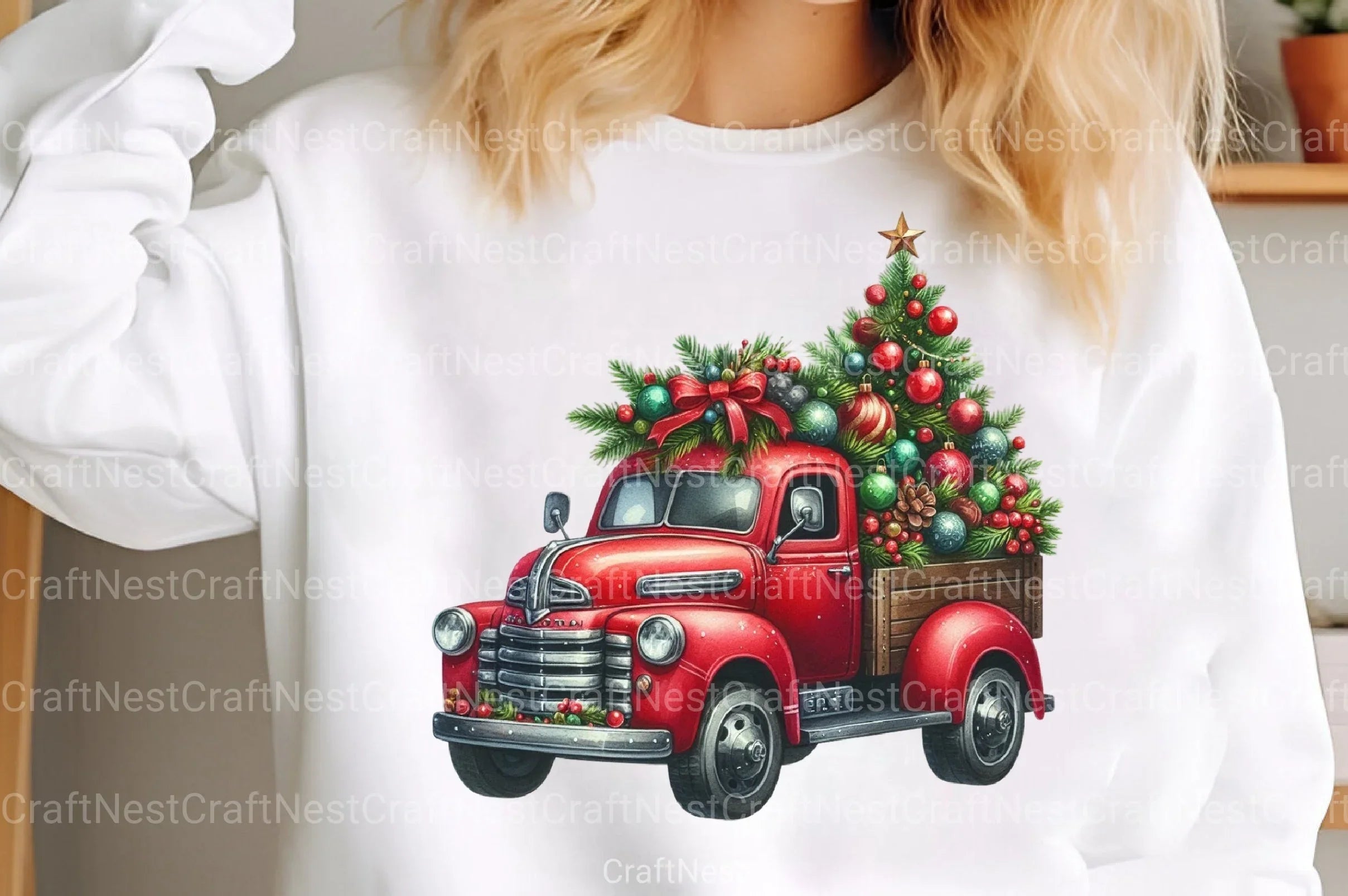 Christmas Truck Holiday Illustrations - CraftNest - Digital Crafting and Art