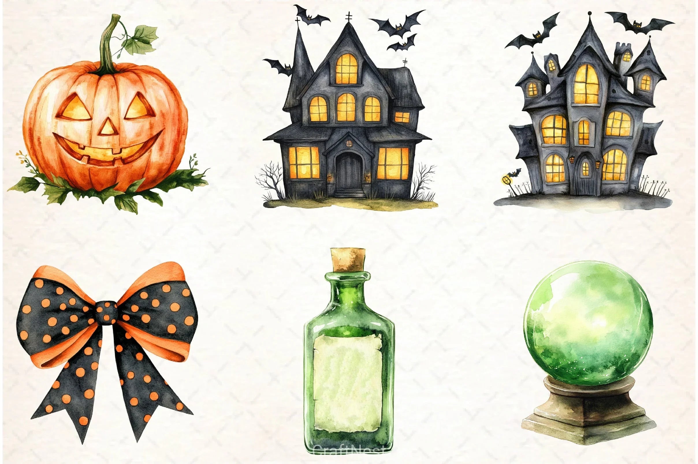 Halloween Clipart Bundle 4 - CraftNest - Digital Crafting and Art