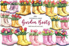Garden Boots Clipart Bundle