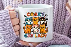 Funny Crazy Cat Lady Clipart Bundle - CraftNest - Digital Crafting and Art