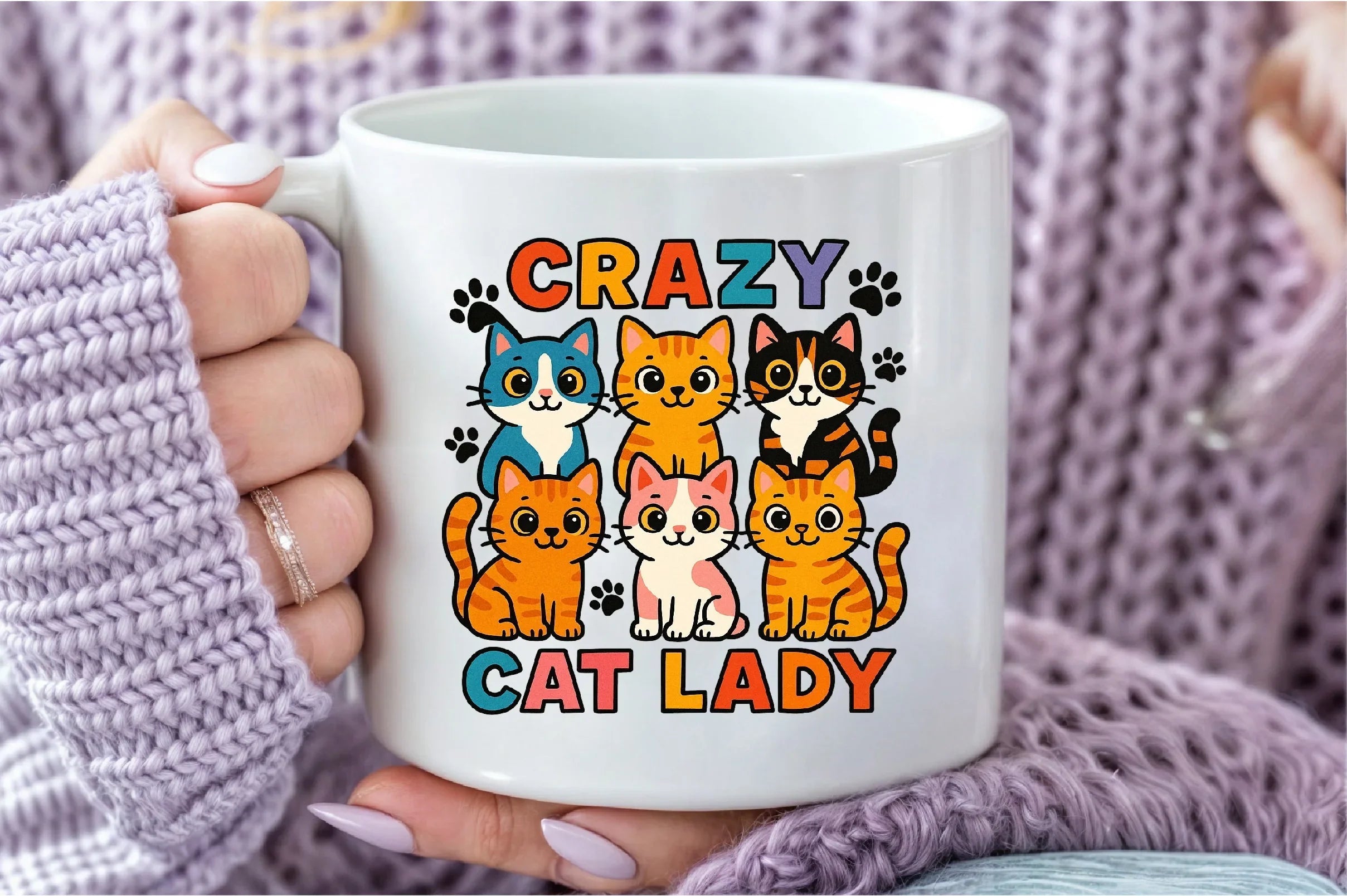 Funny Crazy Cat Lady Clipart Bundle - CraftNest - Digital Crafting and Art