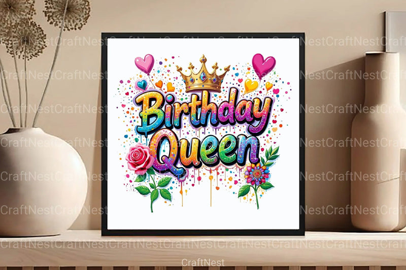 Birthday Queen Clipart Bundle 1 - CraftNest - Digital Crafting and Art