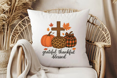 Grateful Thankful Blessed Pumpkin Clipart Bundle - CraftNest - Digital Crafting and Art