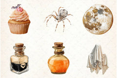 Neutral Halloween Clipart Bundle 7 - CraftNest - Digital Crafting and Art