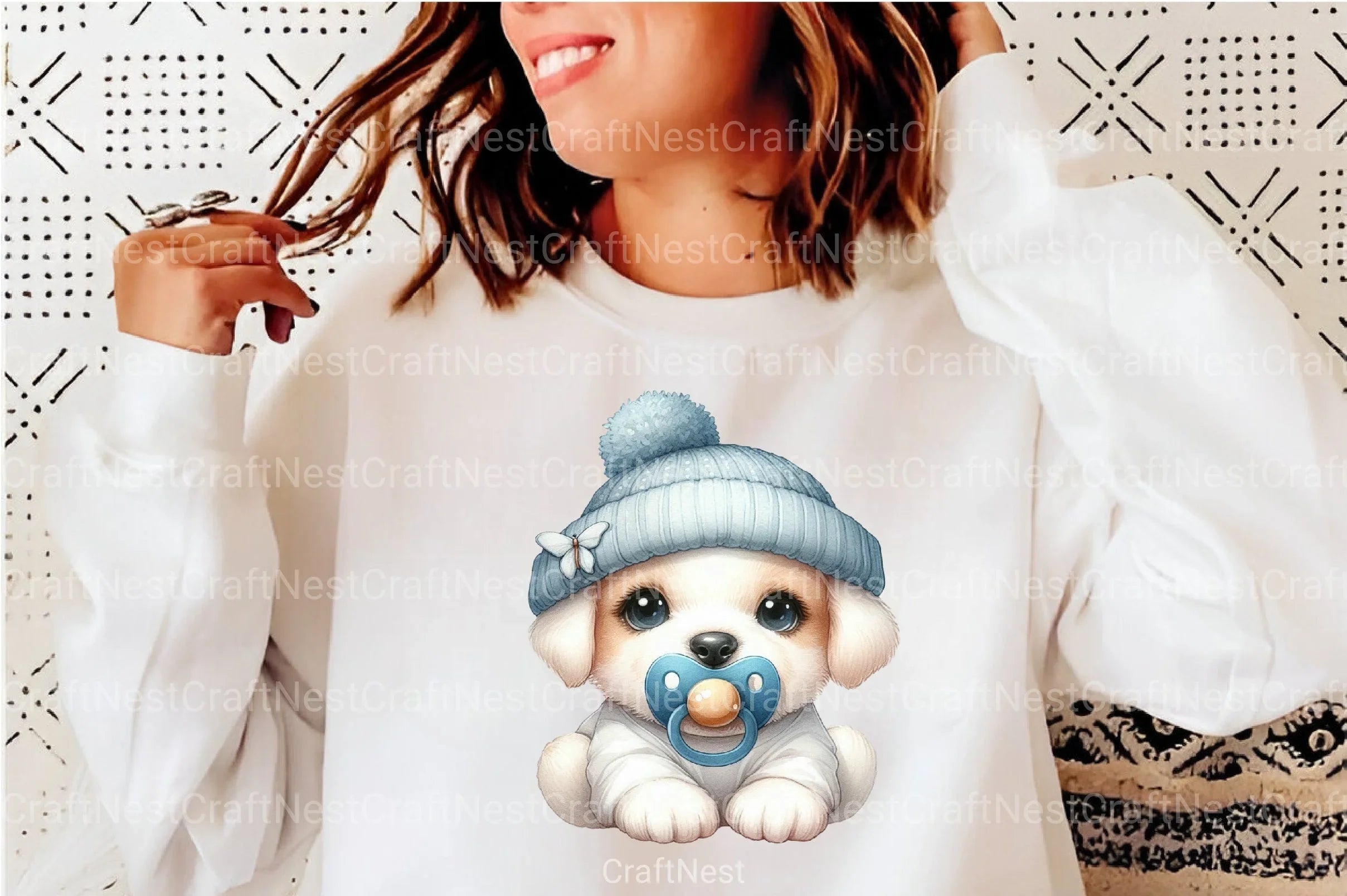 Winter Baby Animals Clipart Bundle: Pacifier Collection - CraftNest - Digital Crafting and Art