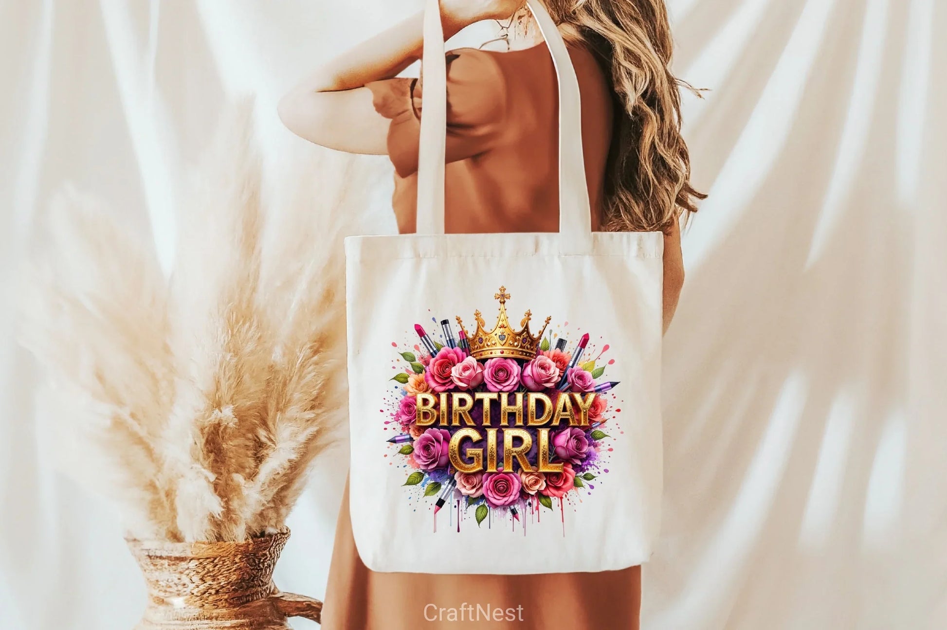 Birthday Girl Floral Clipart Bundle 2 - CraftNest - Digital Crafting and Art