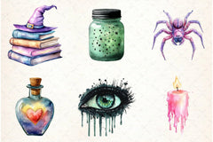 Halloween Clipart Bundle 7 - CraftNest - Digital Crafting and Art