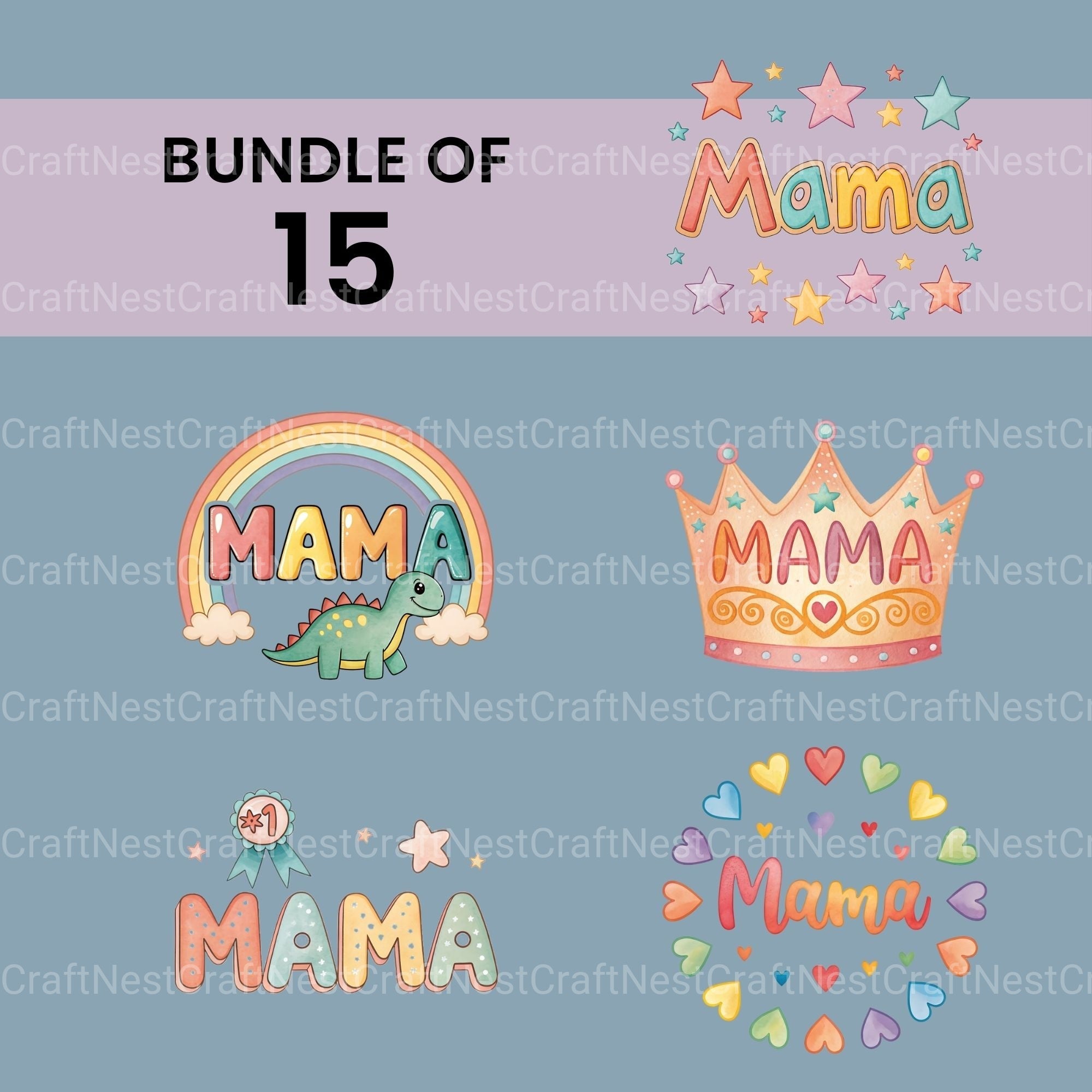 Mama Clipart Bundle