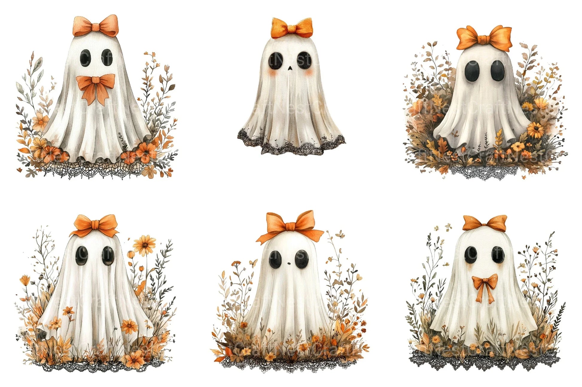 Girly Spooky Season Clipart Bundle - CraftNest - Digital Crafting and Art