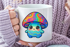 Rainbow Mushroom Clipart Bundle - CraftNest - Digital Crafting and Art