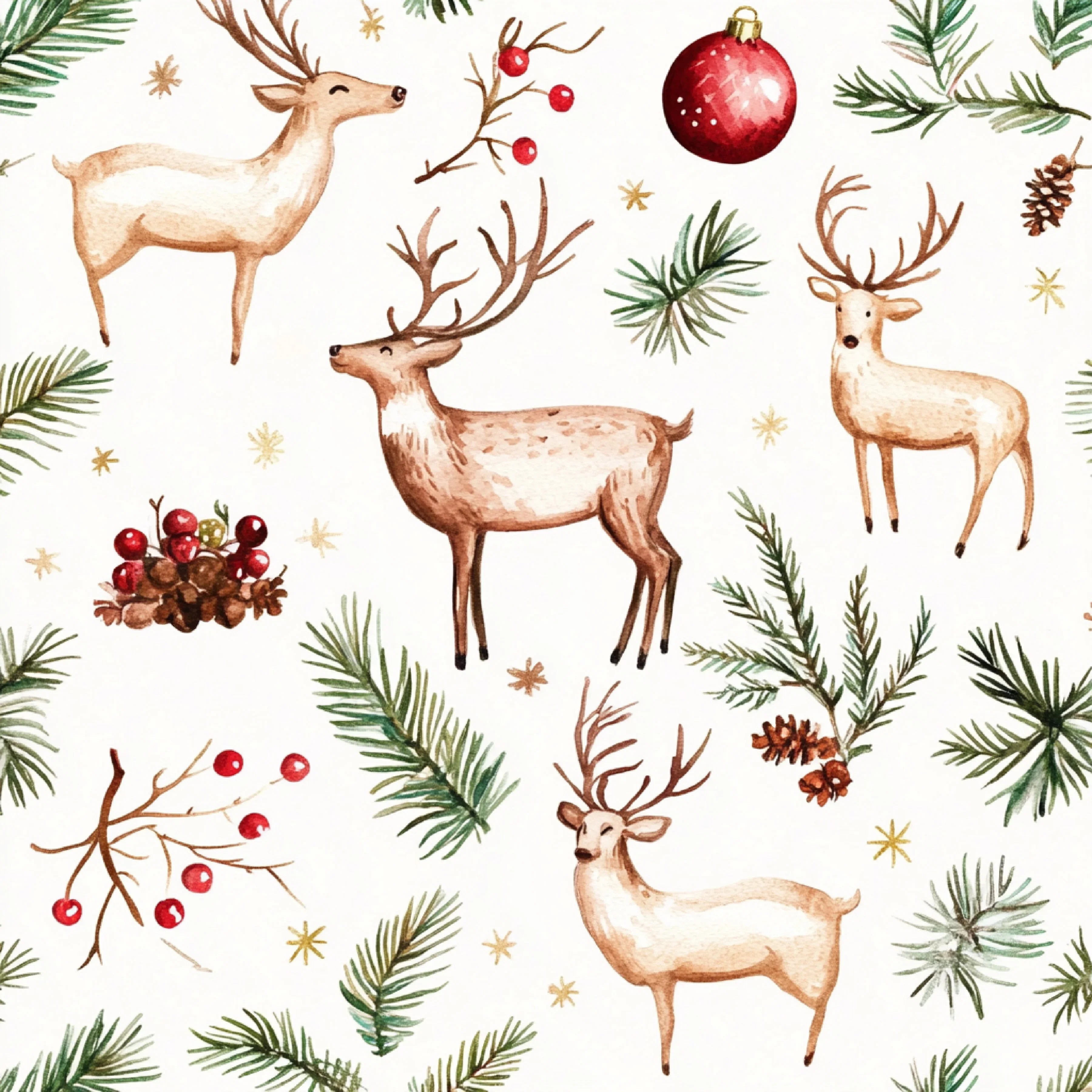 Rustic Christmas Patterns Clipart Bundle - CraftNest - Digital Crafting and Art