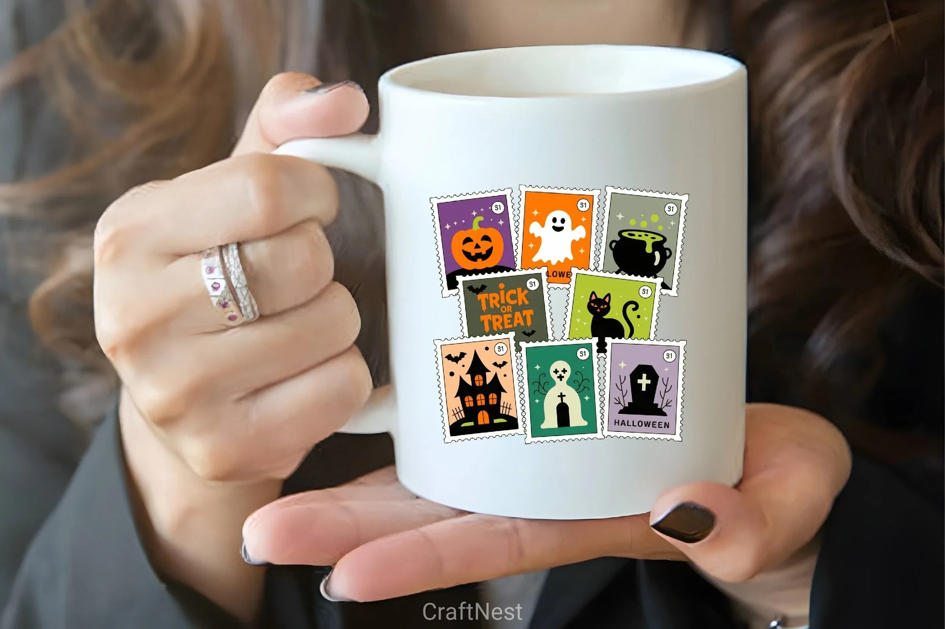 Retro Halloween Cat Ghost Clipart Bundle - CraftNest - Digital Crafting and Art