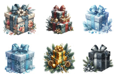 Christmas Presents & Gifts Clipart Bundle for Commercial Use - CraftNest - Digital Crafting and Art