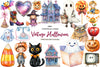 Cute Vintage Aesthetic Halloween Clipart Bundle