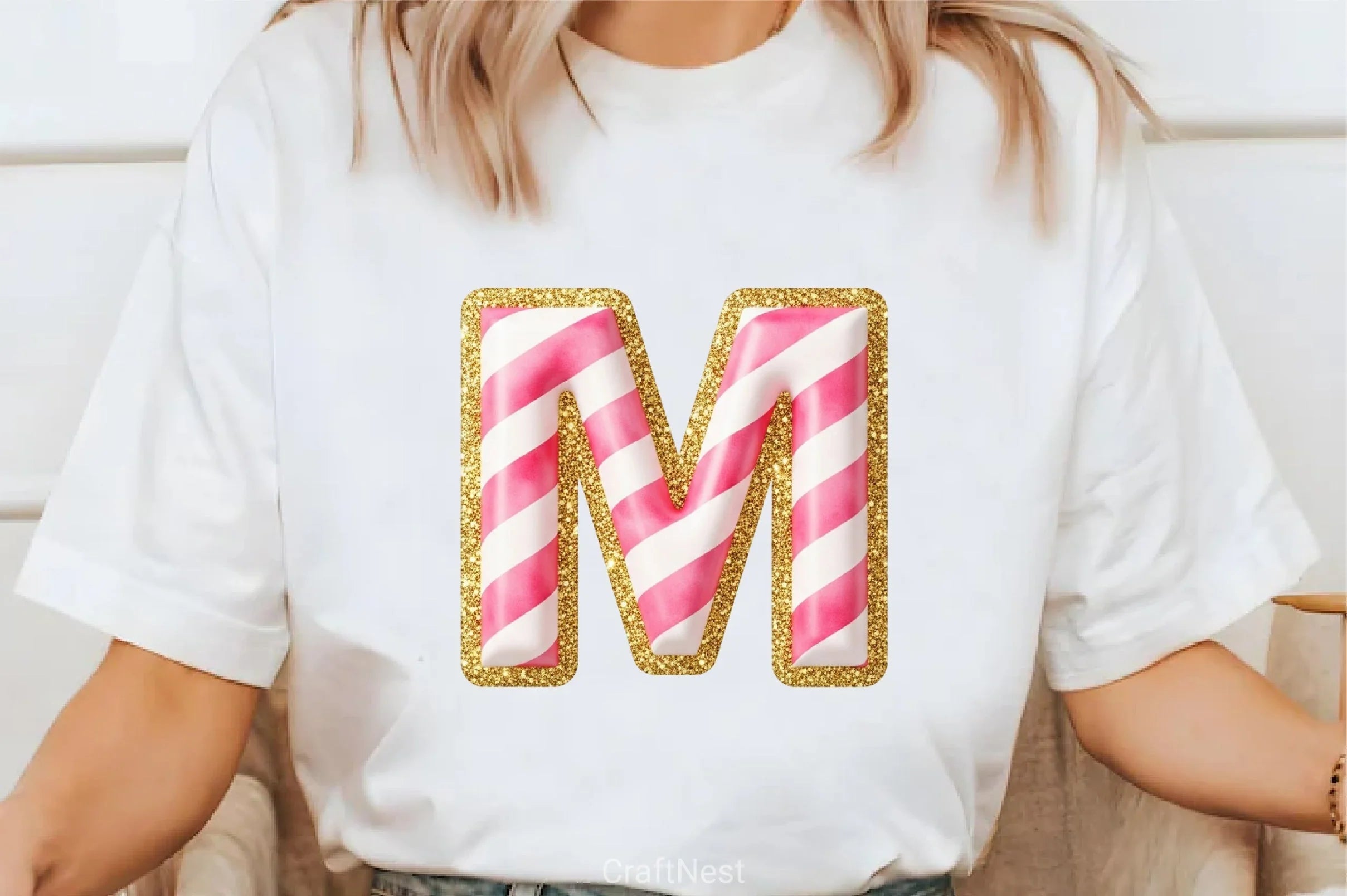 Candy Cane Alphabet Clipart Bundle - CraftNest - Digital Crafting and Art