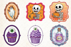Vintage Halloween Frames Clipart Bundle - CraftNest - Digital Crafting and Art