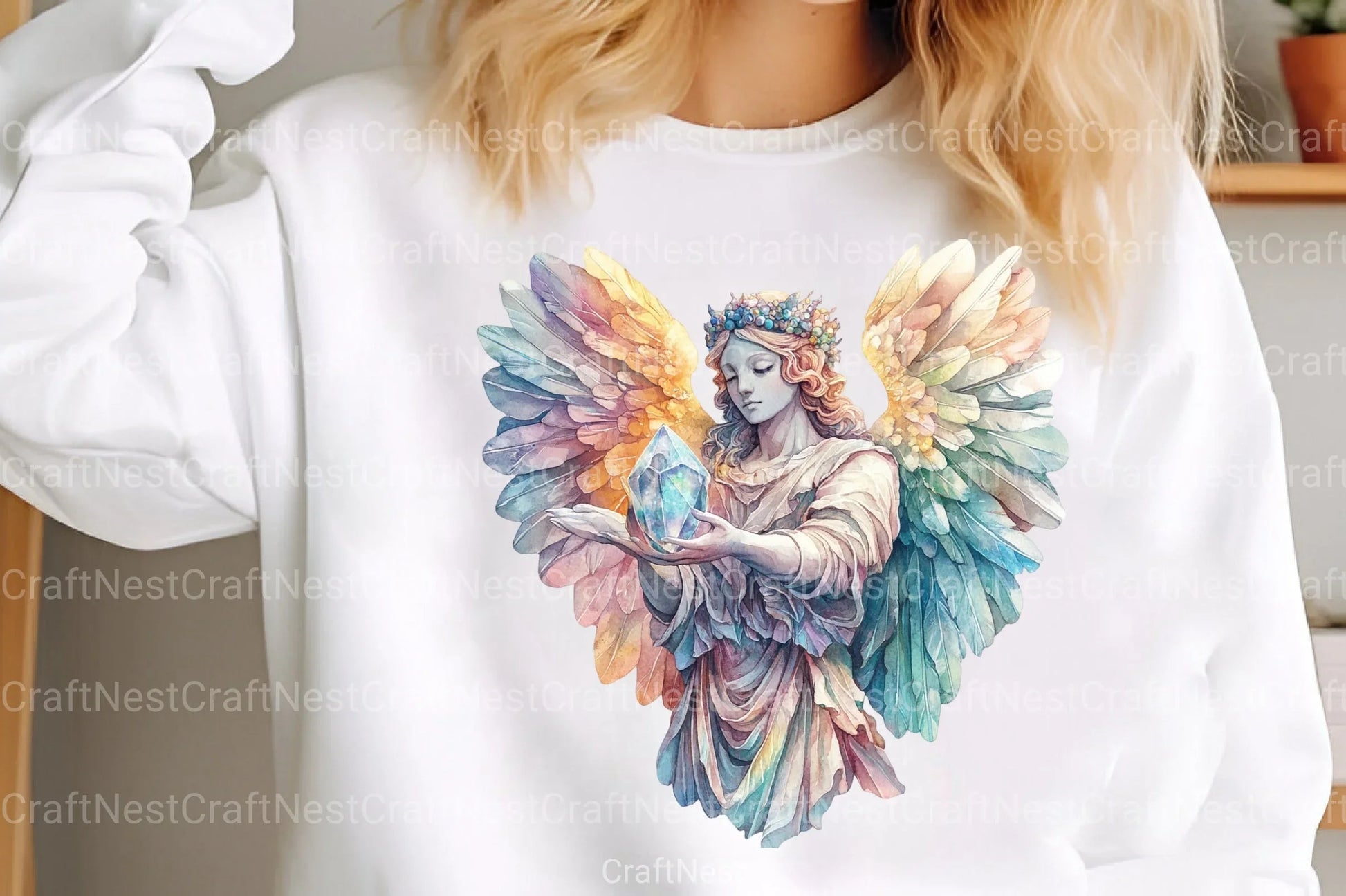 Ethereal Limestone Angels Clipart Bundle - CraftNest - Digital Crafting and Art