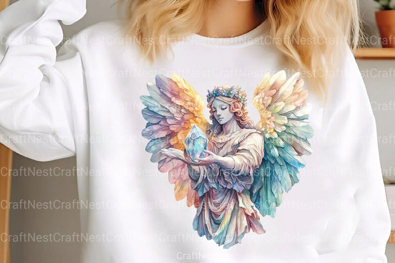 Ethereal Limestone Angels Clipart Bundle - CraftNest - Digital Crafting and Art