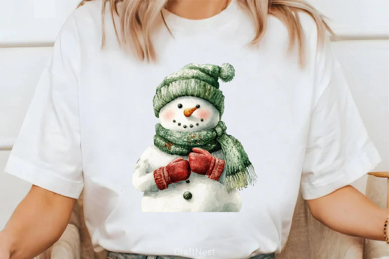 Christmas Snowman Clipart Bundle 15 - CraftNest - Digital Crafting and Art