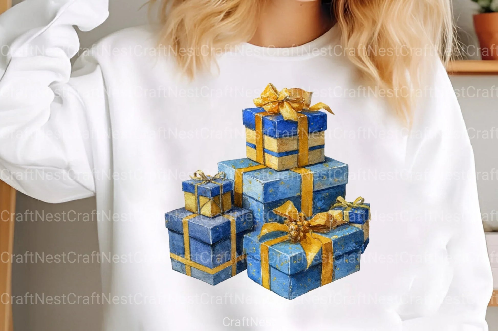 Blue and Gold Christmas Navy Clipart Bundle - CraftNest - Digital Crafting and Art