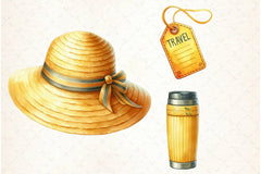 Cute Yellow Travel Clipart Bundle 1 - CraftNest - Digital Crafting and Art