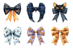 Halloween Bow Ribbon Clipart Bundle 1 - CraftNest - Digital Crafting and Art