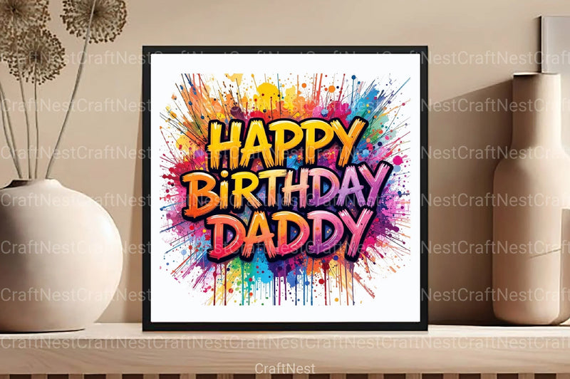 Happy Birthday Daddy Clipart Bundle - CraftNest - Digital Crafting and Art