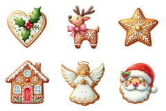 Christmas Cookies Clipart Bundle: Art Graphics & Sweet Treats - CraftNest - Digital Crafting and Art