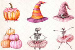 Retro Fall Halloween Clipart Bundle - CraftNest - Digital Crafting and Art