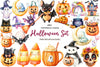 Cute Halloween Set Clipart Bundle 1