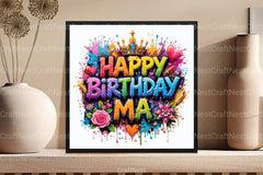 Happy Birthday Ma Clipart Bundle 3 - CraftNest - Digital Crafting and Art