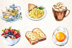 Easy Breakfast Clipart Bundle - CraftNest - Digital Crafting and Art