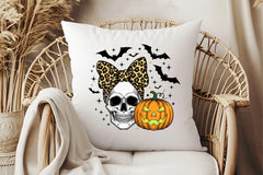 Skull & Bow Pumpkin Halloween Clipart Bundle - CraftNest - Digital Crafting and Art