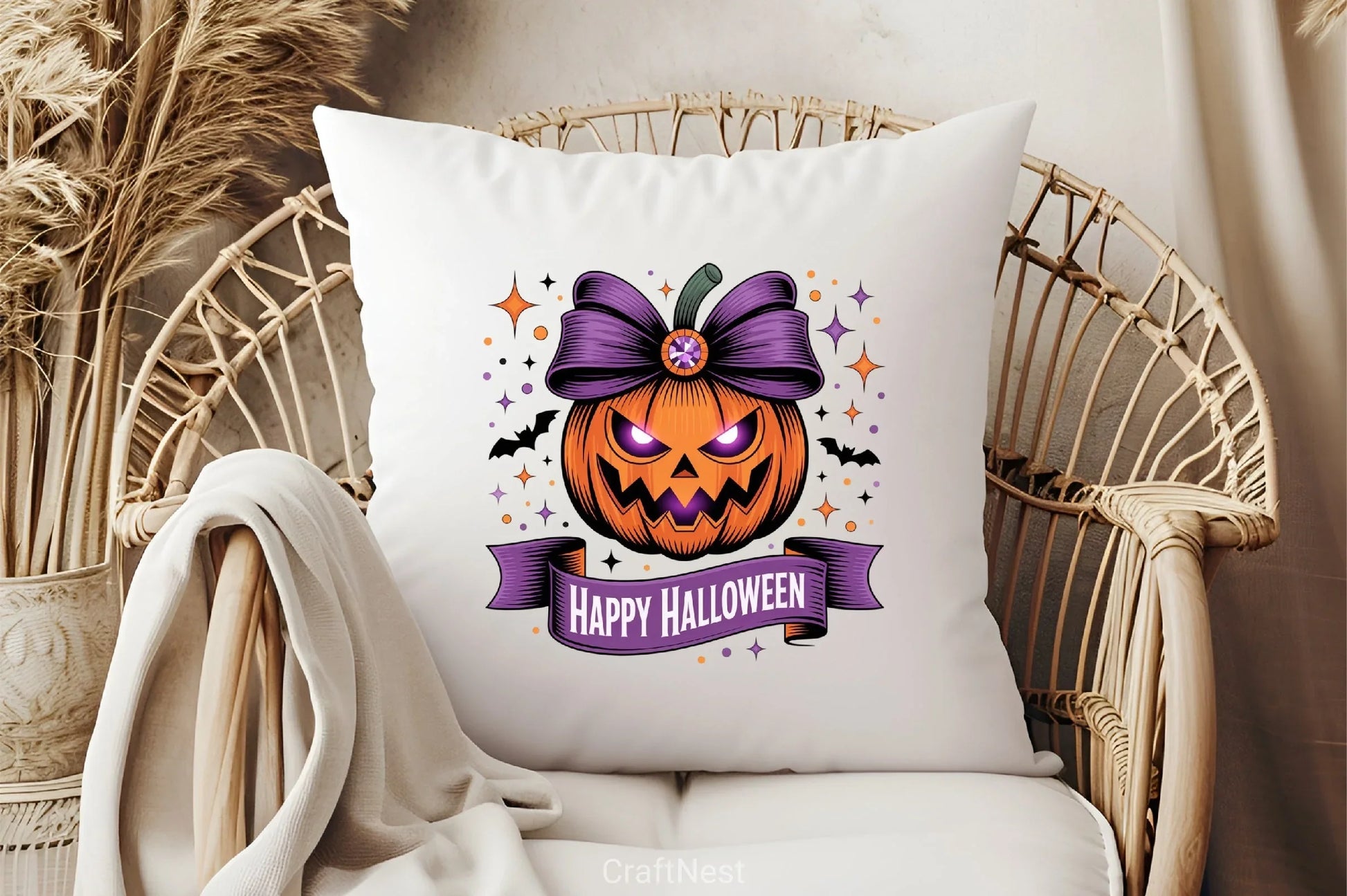 Retro Halloween Pumpkin Clipart Bundle - CraftNest - Digital Crafting and Art