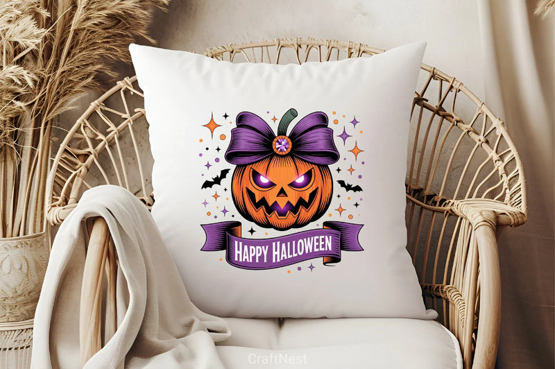 Retro Halloween Pumpkin Clipart Bundle - CraftNest - Digital Crafting and Art