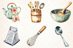 Kitchen Utensils Clipart Bundle - CraftNest - Digital Crafting and Art