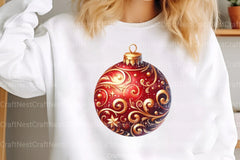 Red Christmas Retro Clipart Bundle: Santa, Reindeer, Snowmen & Gingerbread - CraftNest - Digital Crafting and Art