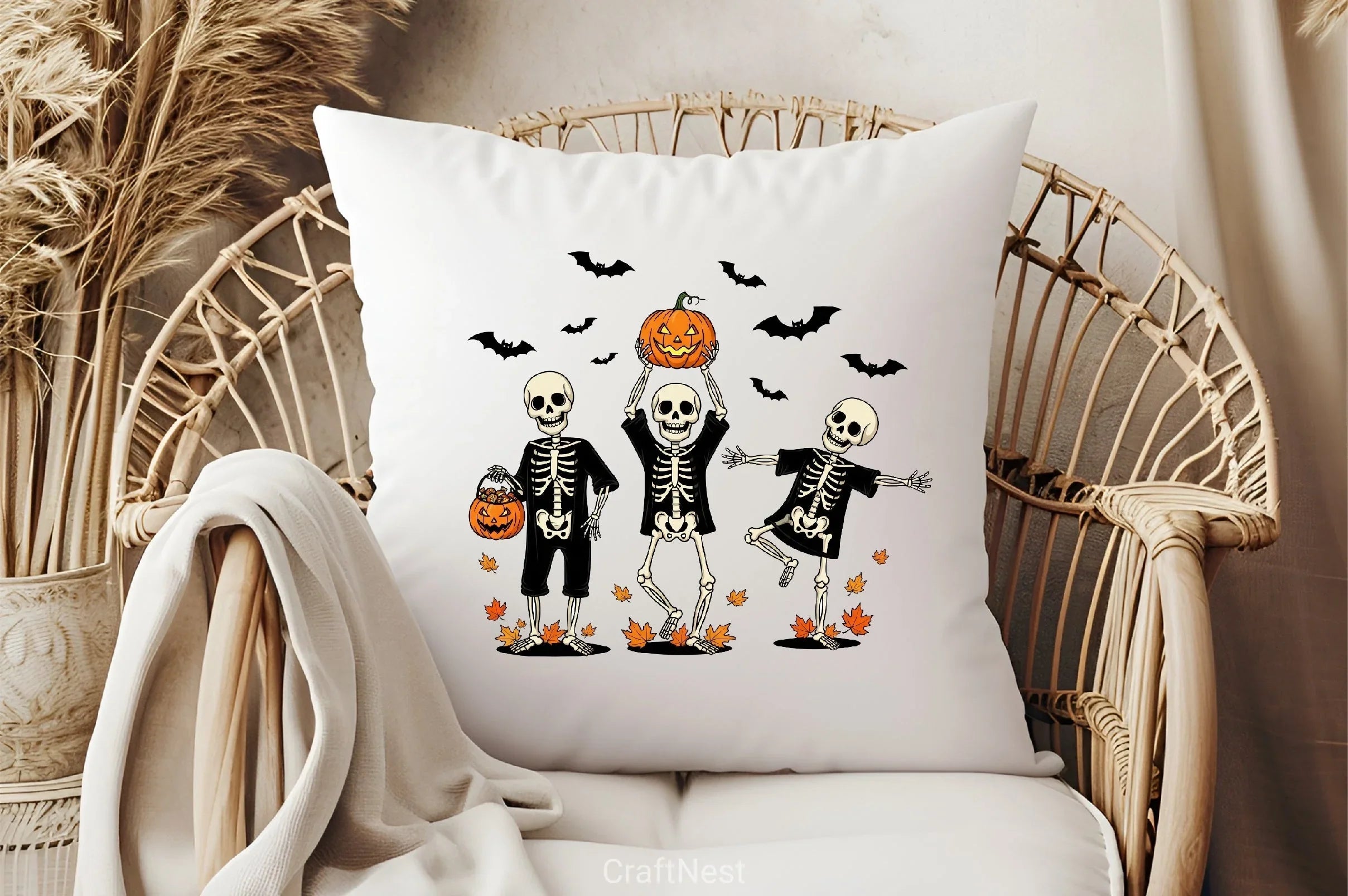 Dancing Skeleton Halloween Clipart Bundle - CraftNest - Digital Crafting and Art