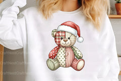 Patchwork Teddy Bear Clipart Bundle - CraftNest - Digital Crafting and Art