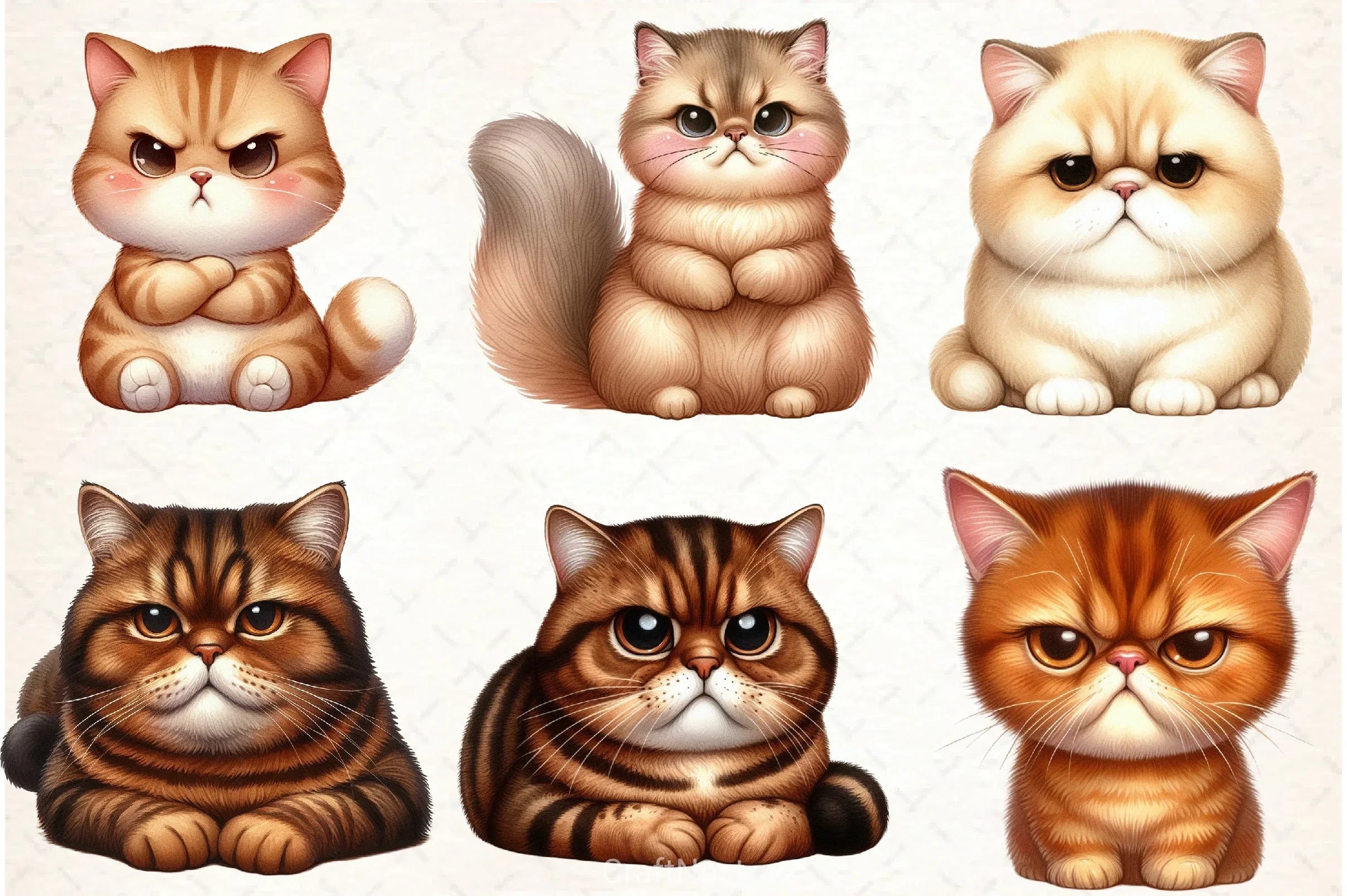 Grumpy Cat Clipart Bundle - CraftNest - Digital Crafting and Art