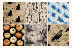 Vintage Halloween Digital Paper - CraftNest - Digital Crafting and Art