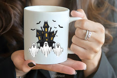 Vintage Halloween Ghost Clipart Bundle - CraftNest - Digital Crafting and Art